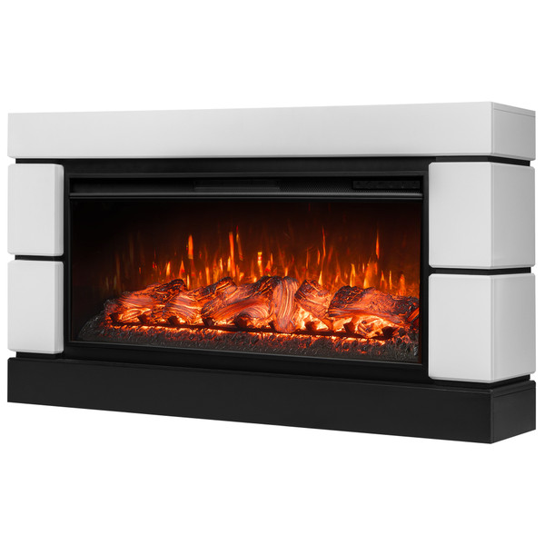 Каминокомплект: Очаг Royal Thermo Aurora RTFP/P-AR40LS, портал Moderno 42/40/36, белый