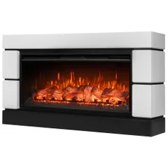Изображение товара Каминокомплект: Очаг Royal Thermo Aurora RTFP/P-AR40LS, портал Moderno 42/40/36, белый