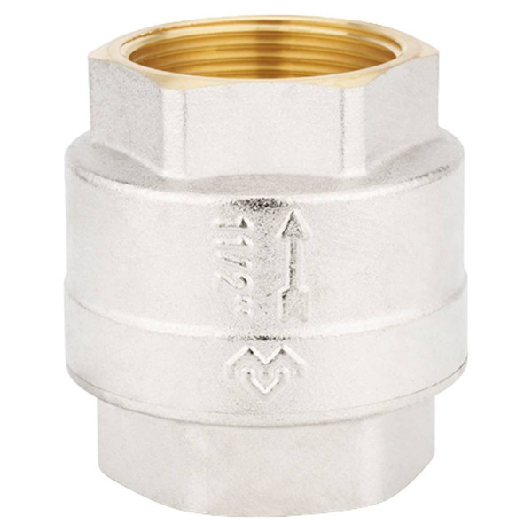 Клапан обратный VARMEGA с пластиковым седлом 1" никелированный, VM04903