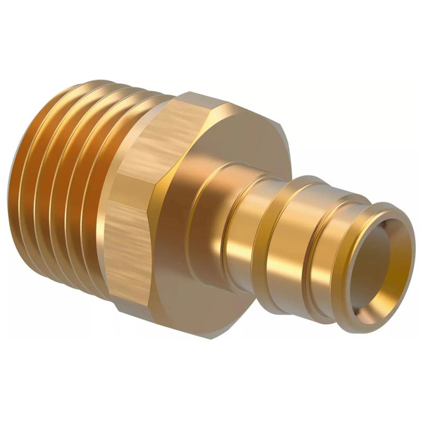 Штуцер латунь НР 16х3/4" с наружной резьбой (Uponor Q&E) уп. 80 шт (1023004)