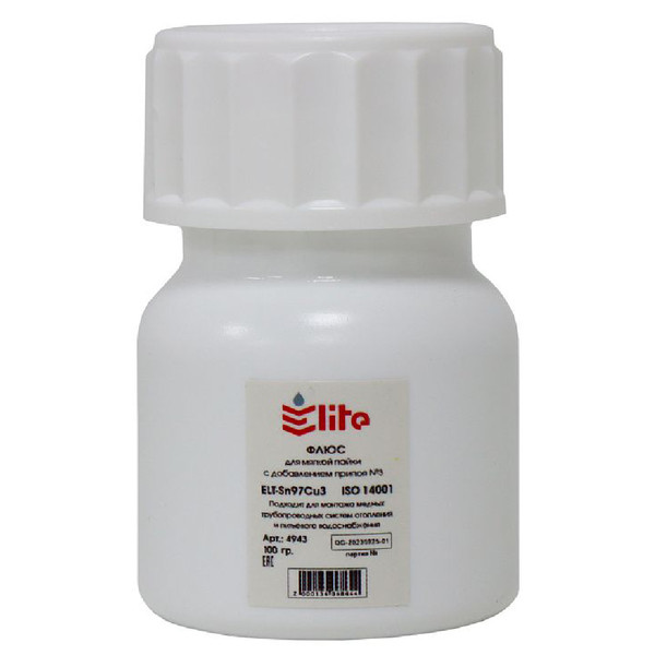 Флюс для мягкой пайки 100 гр ELT-Sn97Cu3
