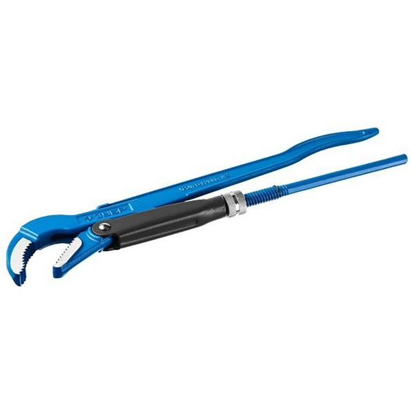 Ключ трубный рычажный ЗУБР "Эксперт", изогнутые губки, цельнокованный №0, 1/2"