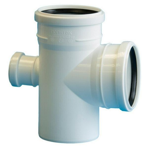 Крестовина Политэк Пайп одноплоскостная 110х110х50/87,5гр. для бесш. кан-и ПП (25)