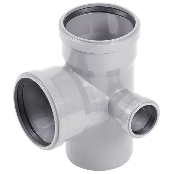 Крестовина ХЕМКОР двухплоскостная НПВХ ВК 110х110х50х87 мм, правая