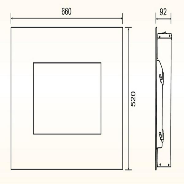 Комплект для настен.монтажа для электрокаминов Electrolux EFP/W-1250RC, EFP/W-1200RRC