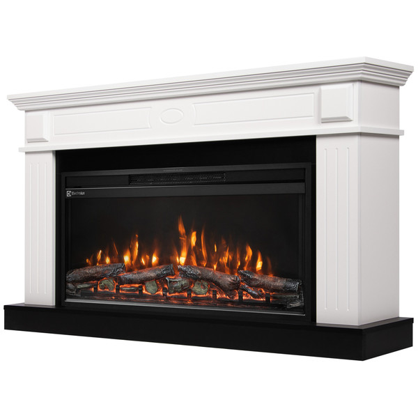 Каминокомплект: Очаг Electrolux EFP/P-3620LS, портал Bianco 36 белый, р/в