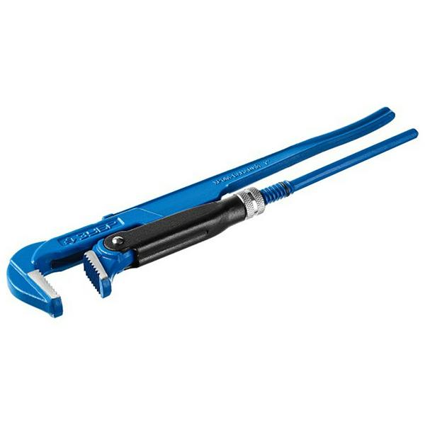 Ключ трубный рычажный ЗУБР "Эксперт", прямые губки, цельнокованный №1, 1"