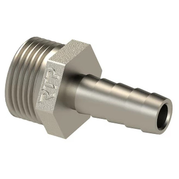 Штуцер (елочка) НР наружная резьба d 1/2" х 18 латунь (25155) уп 10 шт