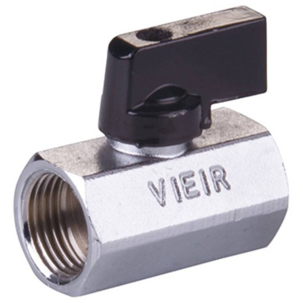 Кран VIEIR мини 1/2" ВВ, черная ручка (100/25) VR170