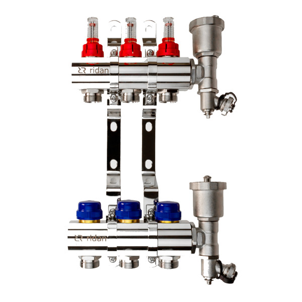 Комплект коллекторов РИДАН FHF-8F set коллектор, кроншт., торц.секция