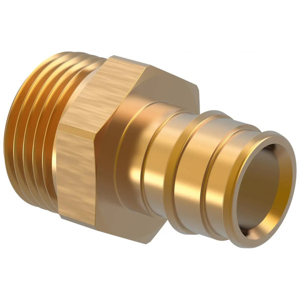 Штуцер латунь НР 20х3/4" с наружной резьбой (Uponor Q&E) уп. 70 шт (1033438)