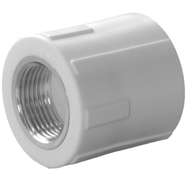 Муфта комбинированная полипропиленовая PPRC ВР 20х3/4" внутренняя резьба, белая