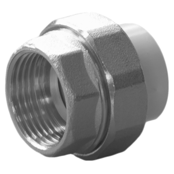 Муфта комбинированная полипропиленовая разъемная PPRC ВР 20х3/4" внутренняя резьба, белая