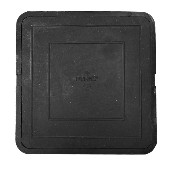 Люк Башполимер квадратный ПП ЛМ(В30) нагрузка до 3 т, черный