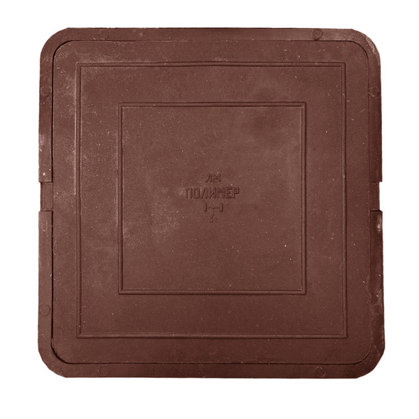 Люк Башполимер квадратный ПП ЛМ(В30) нагрузка до 3 т, красный