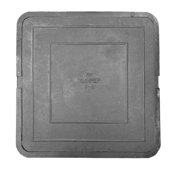 Люк Башполимер квадратный ПП ЛМ(В30) нагрузка до 3 т, серый