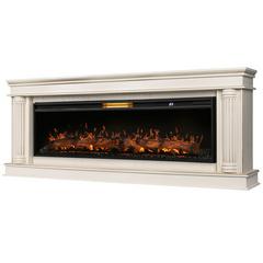 Изображение товара Каминокомплект: Очаг Royal Thermo Aurora RTFP/P-AR60LS, портал Olympia 60 сл. кость с зол. патиной