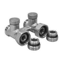 Изображение товара Узел двойной для нижнего подключения радиатора прямой для двухтрубной системы 1/2"х3/4", ALTSTREAM