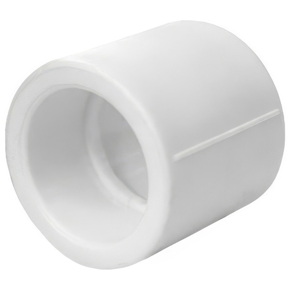 Муфта полипропиленовая PPRC 125 FDplast, белая (уп. 6 шт)