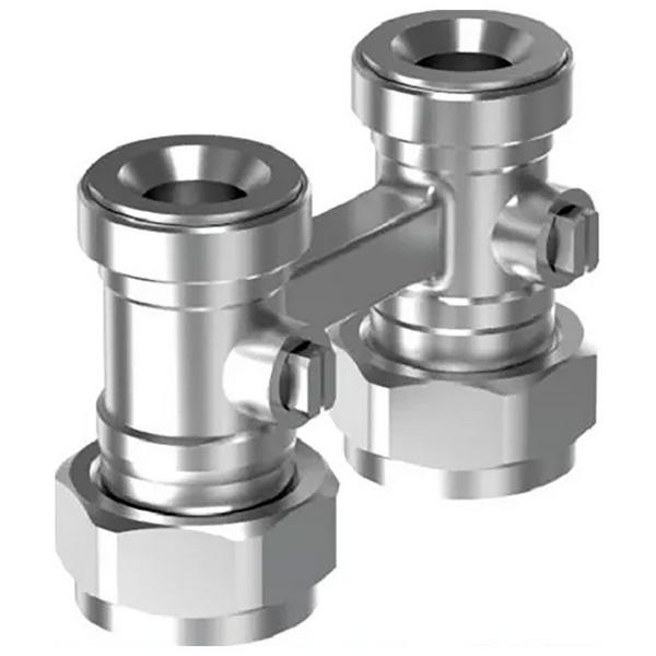 Узел нижнего подключения радиатора с байпасом SMART RADI G3/4"НР ЕВРОКОНУС-G3/4"НГ (1084686)