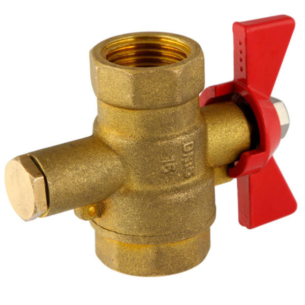 Кран шаровой РИДАН для монтажа датчика температуры теплосчетчика Ду20 мм