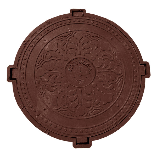 Люк Башполимер тип Т ПП (С150) нагрузка до 15 т, красный