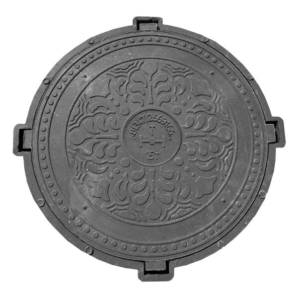 Люк Башполимер тип Т ПП (С150) нагрузка до 15 т, серый