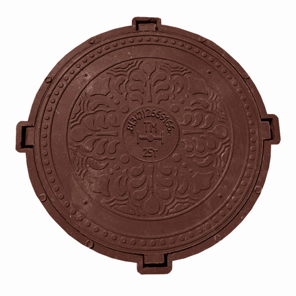 Люк Башполимер тип ТМ ПП (С250) нагрузка до 25 т, красный