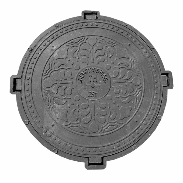 Люк Башполимер тип ТМ ПП (С250) нагрузка до 25 т, серый