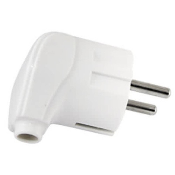 Вилка TDM ELECTRIC народная угловая с/з 16А 250В белый