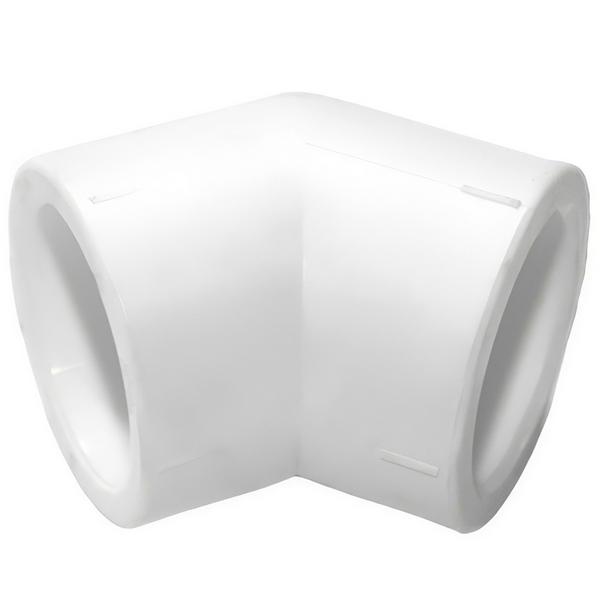 Угольник полипропиленовый PPRC 140х45гр.С FDplast, белый (уп. 2 шт)