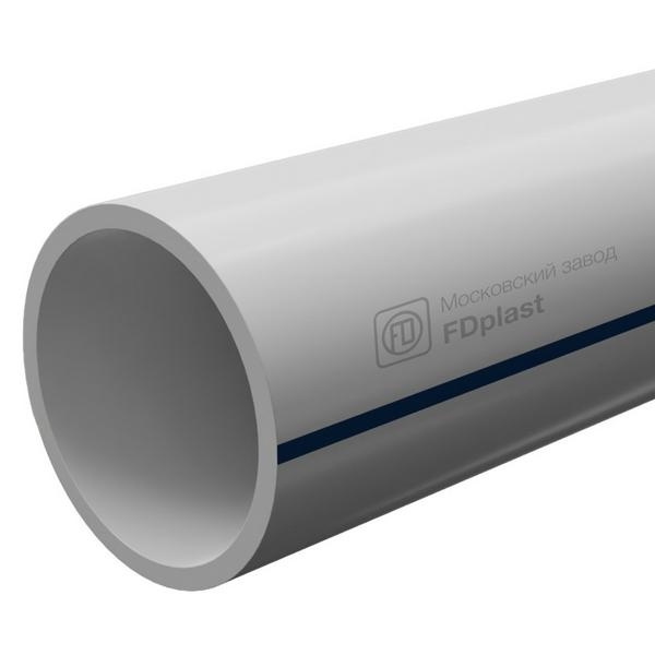 Труба полипропиленовая PPRC PN10 / 125 *11,4 FDplast, белая (уп.4 п/м)