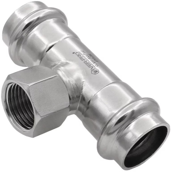 Тройник VIEIR вн.р. 22×1/2"×22 VER-PRO (40/4)