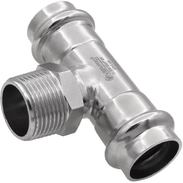 Тройник VIEIR нар.р. 15×1/2"×15 VER-PRO (60/5)