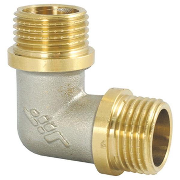 Угольник НН наружная резьба 1", с ограничителем (JIF 233) уп 5 шт