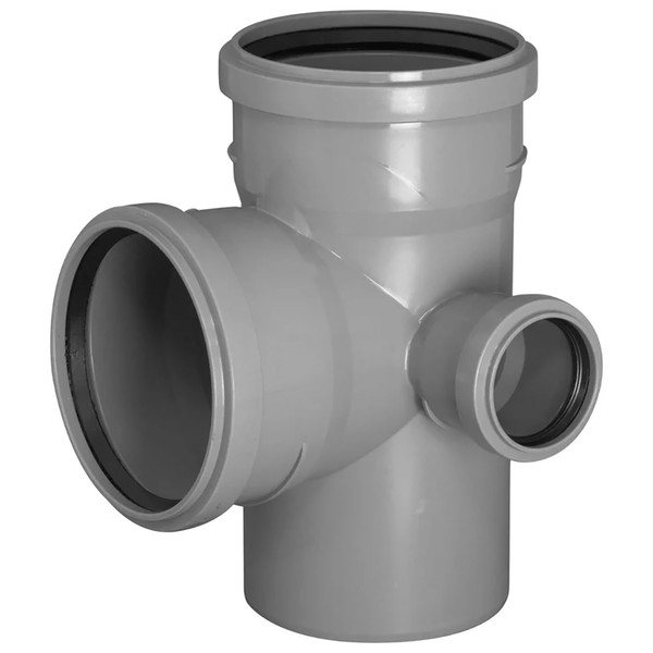 Крестовина TEBO для внут. канал. 2-х пл. правая 100-50-50 87,5гр. сер. арт. 013020646 (1/25)