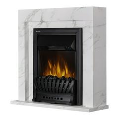 Изображение товара Каминокомплект:Очаг Electrolux EFP/P-1020LS, портал Simple Classic белый мрамор