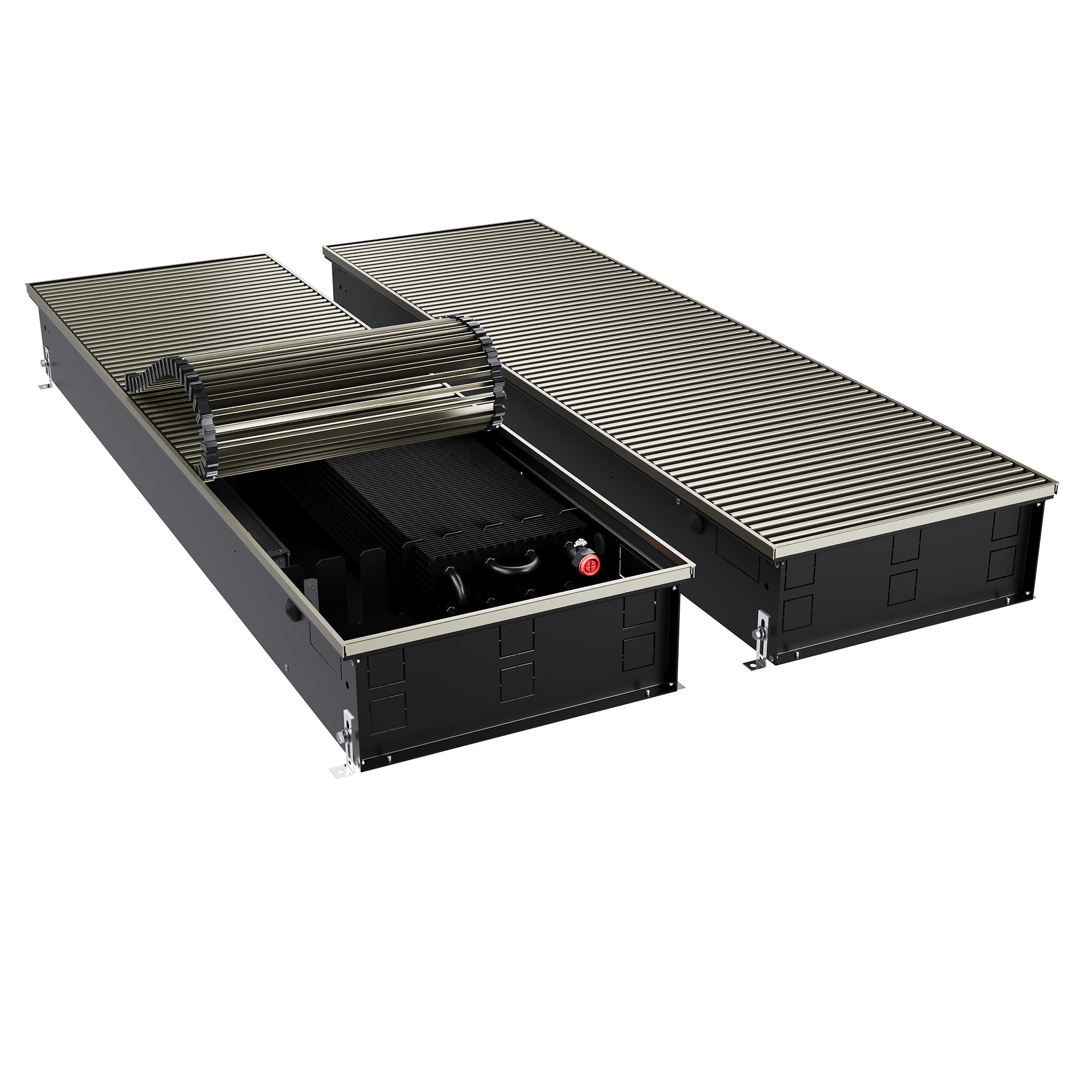 Конвектор внутрипольный Royal Thermo ATRIUM TURBO-150/400/2000-DG-U-LB