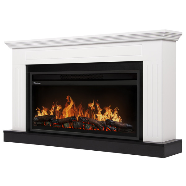 Каминокомплект: Очаг Electrolux EFP/P-3620LS, портал Retto 36 белый, р/в