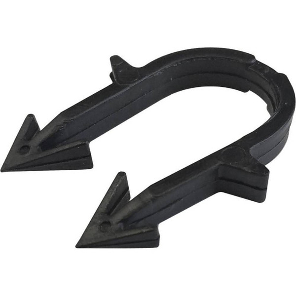 Скоба якорная для труб д.16-20мм, цвет черный, STOUT SMF-0003-001620