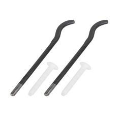 Изображение товара Комплект плоских кронштейнов Royal Thermo с дюбелями 7,2х170мм, черные