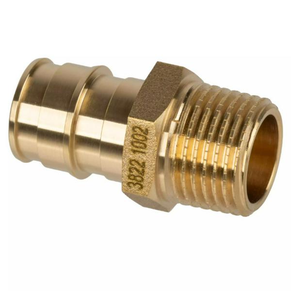 Муфта радиальная для труб из сшитого полиэтилена Usystems PE-Xa 32-R1"НР, тип 2