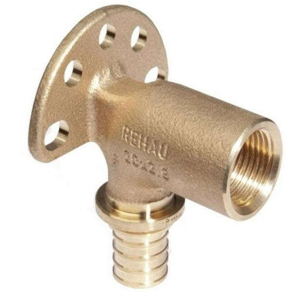 Угольник REHAU настенный ВР 16-1/2"x 59мм RX+ длинный , бронза