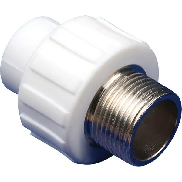 Муфта MeerPlast PPRC ф20-1/2" НР белый (1/10/160)