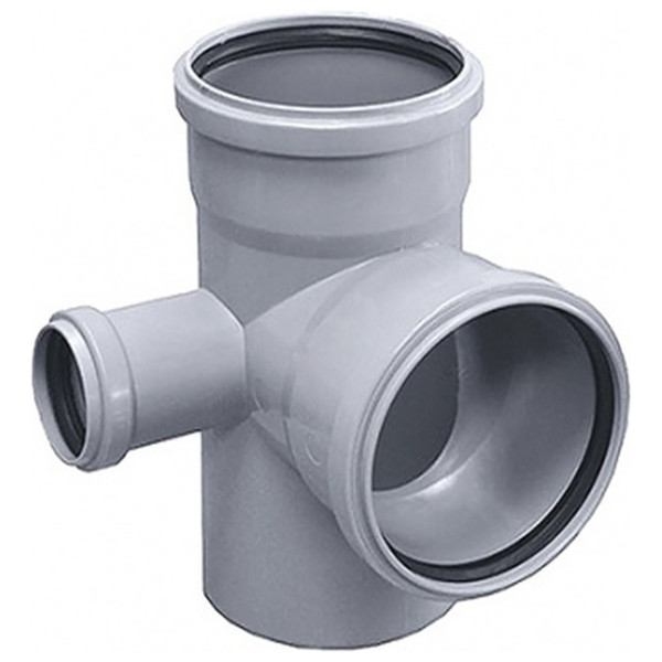 Крестовина Ostendorf 110/110/50х87гр. левая угловая HTEDL Внутр.кан. PPS серый