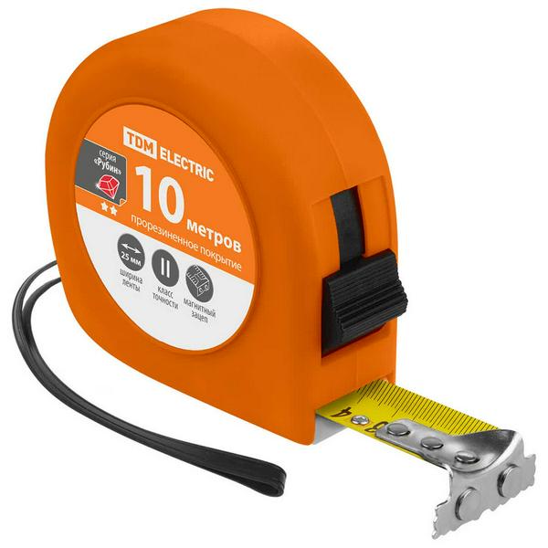 Рулетка TDM ELECTRIC Рубин 10мх25мм