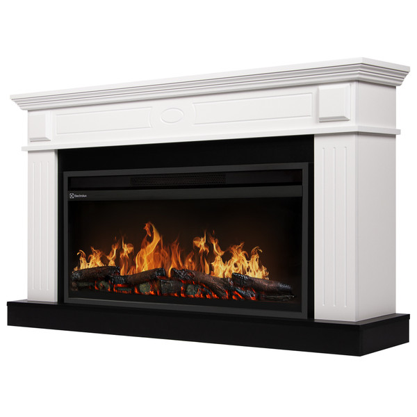 Каминокомплект: Очаг Electrolux EFP/P-3620LS, портал Bianco 36 белый, р/в