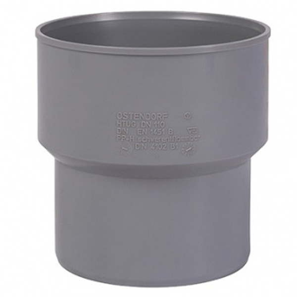Переход Ostendorf 50 мм на чугун HTUG Внутр.кан. PPS серый