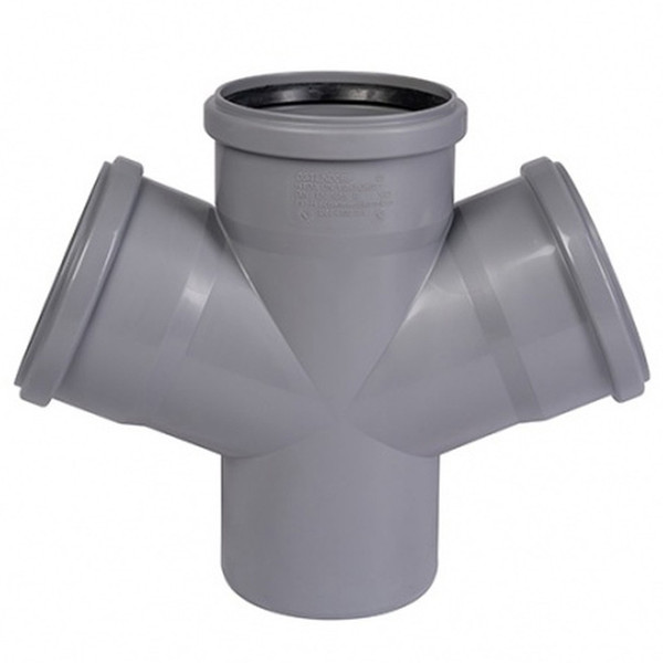 Крестовина Ostendorf 110/110/50х87гр. HTDA внутр. кан. PPS серый