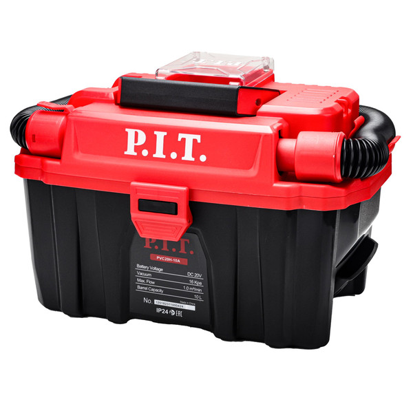 Пылесос P.I.T. аккум. PVC20H-10A 20В, 10л, 1 м3/мин, сух/влаж уборка, выдув